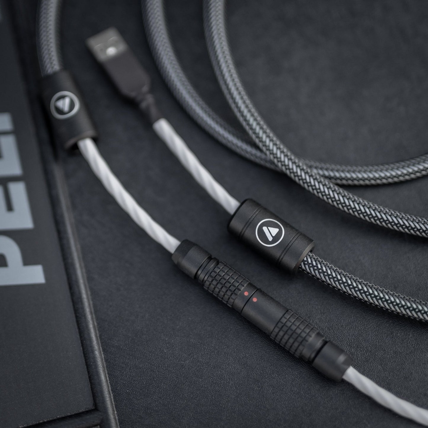 Custom, handmade mechanical keyboard cables. Audiophile style in MDPC-X with ViaBluie splitters and your choice of LEMO or Weipu detachable connectors 
