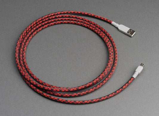Mechanical Keyboard Carbon Themed Cable