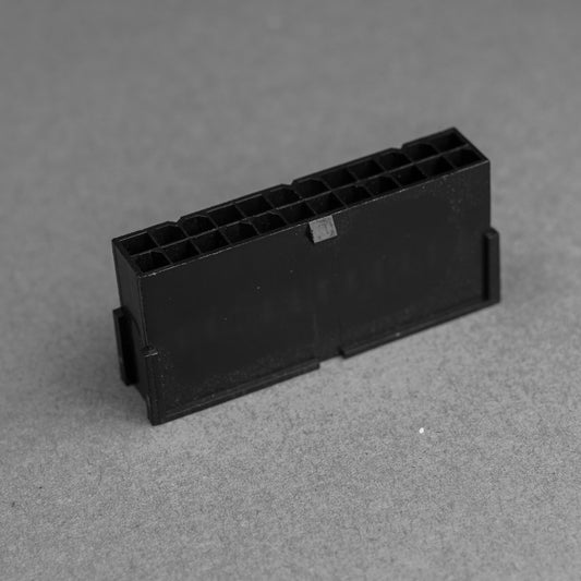 Black 24 pin ATX male connector 