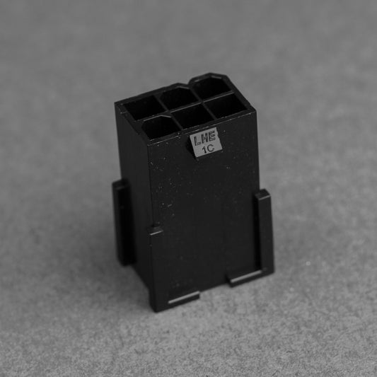 Black 6 pin PCI-e male connector 